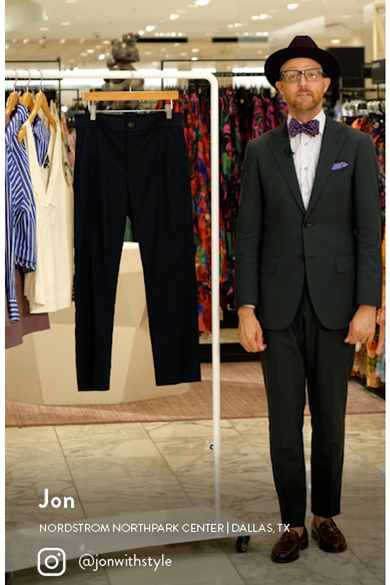 Cotton Blend Cigarette Trousers video