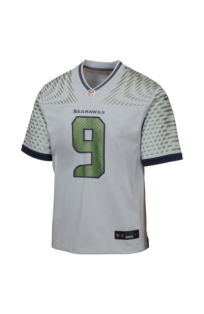 Nike Youth Nike Kenneth Walker III Wolf Gray Seattle Seahawks 2025 Rivalries Collection Game Jersey, Alternate, color, Gray