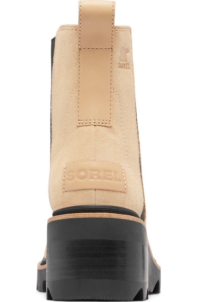 SOREL Joan Now Waterproof Chelsea Boot, Alternate, color, Canoe/ Black