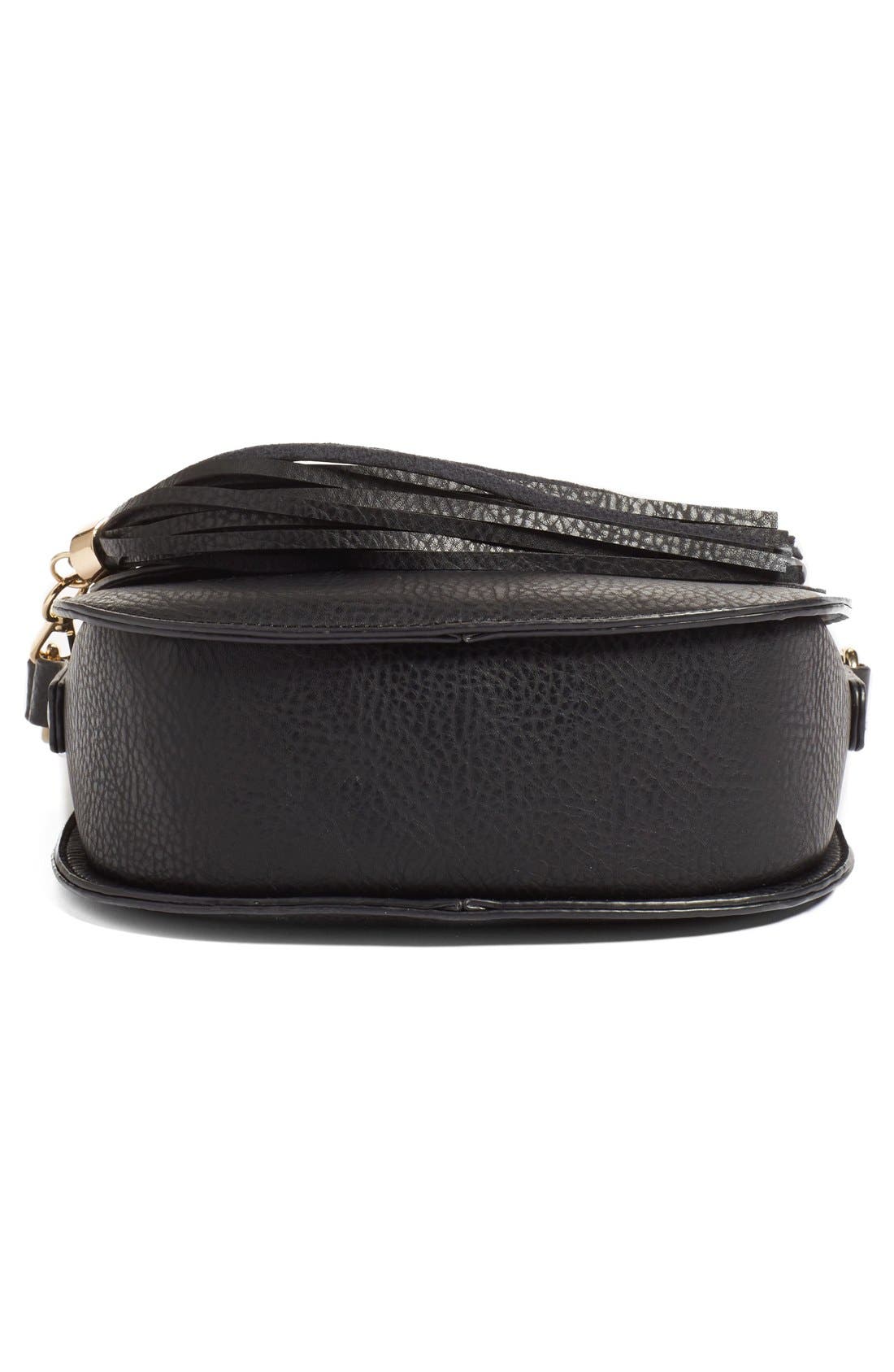BP. Tassel Faux Leather Crossbody Bag, Alternate, color, 