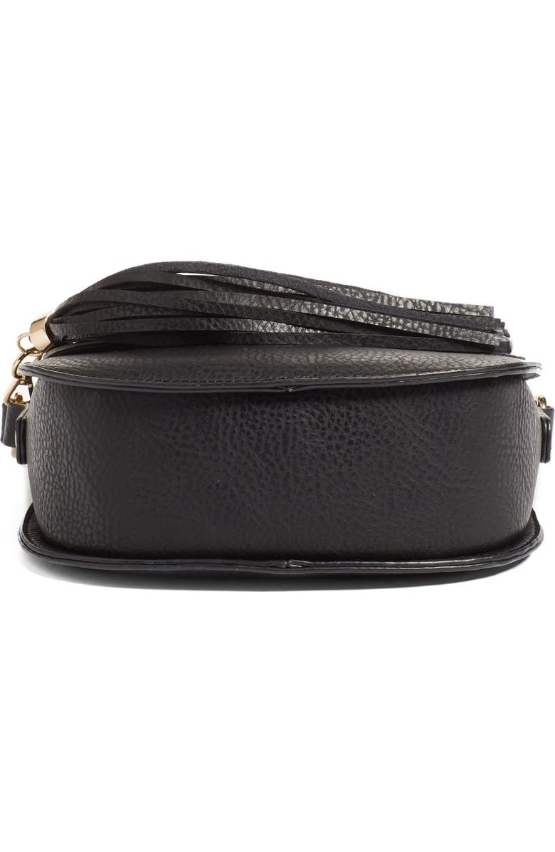 BP. Tassel Faux Leather Crossbody Bag, Alternate, color,