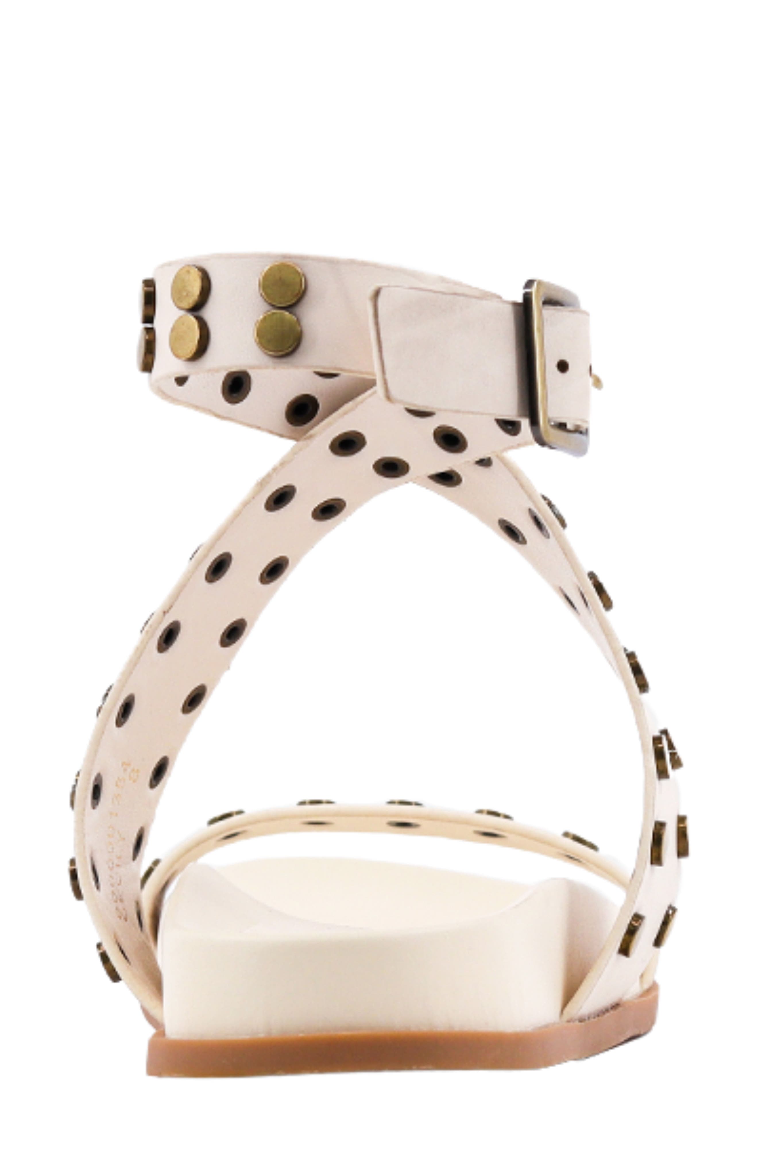 Cicily Ankle Strap Sandal, Alternate, color, BONE