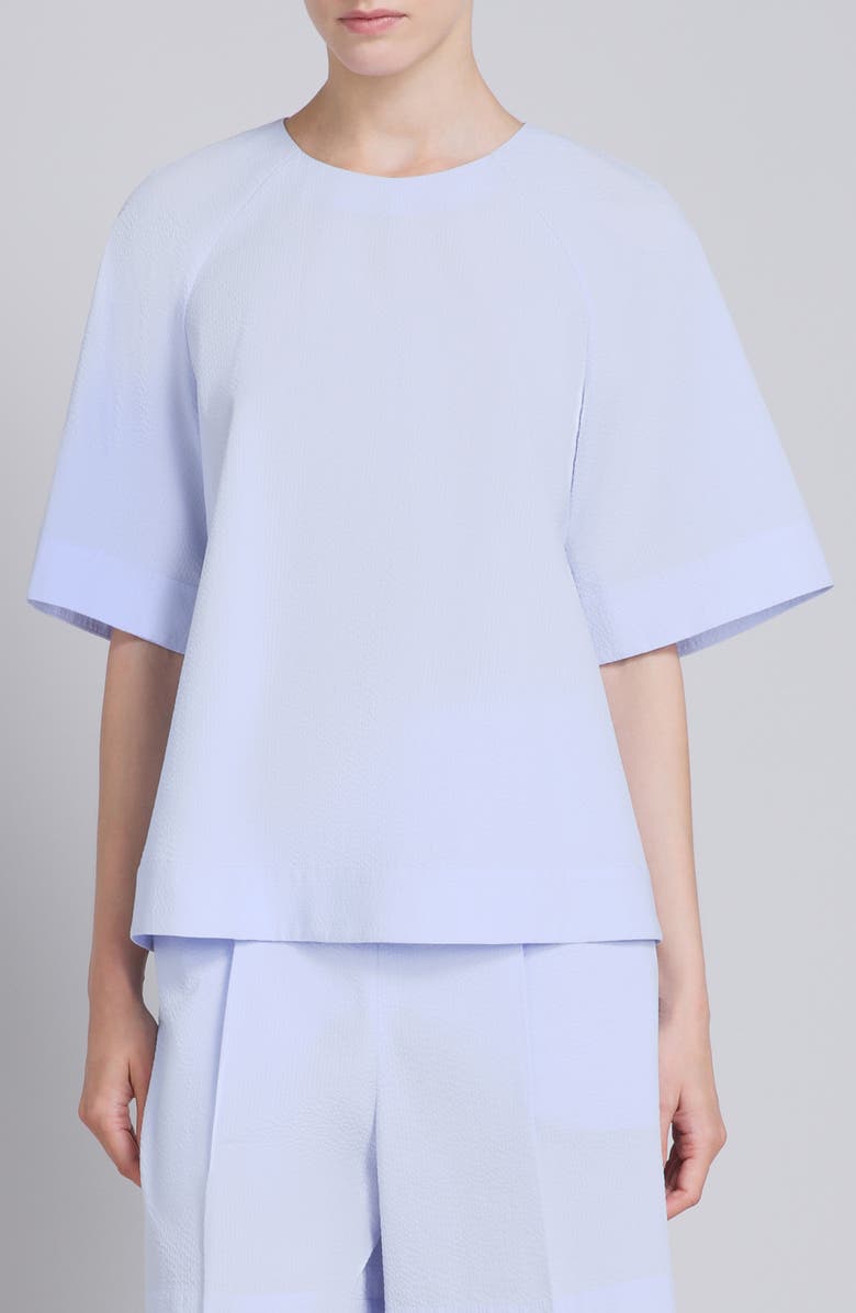 MM by Max Mara Ridente Cotton Top, Main, color, Sky Blue