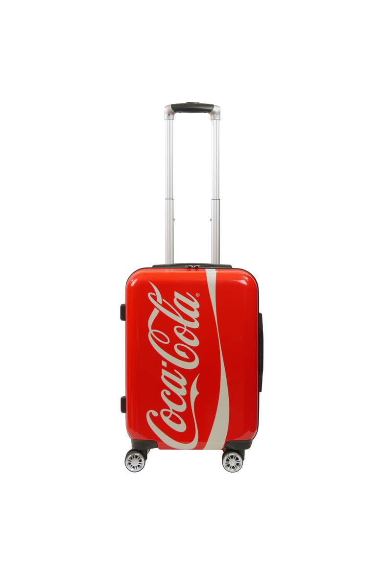 21 Inch Spinner Rolling Luggage Suitcase, Upright Poly-Carbonate Plastic Hard Cases, Alternate, color, MULTI COLOR