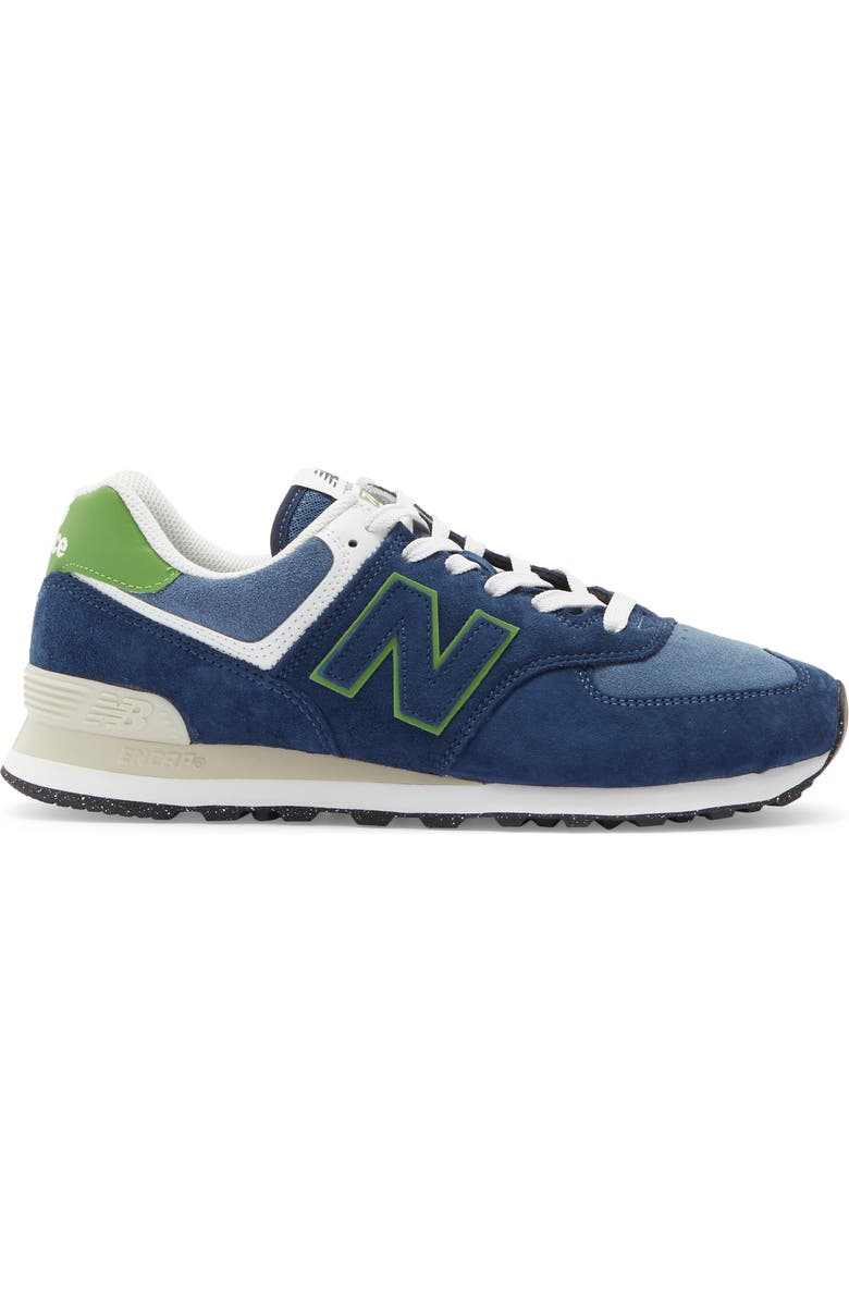 New Balance 574 Sneaker, Alternate, color, Nb Navy/ Alpine Green