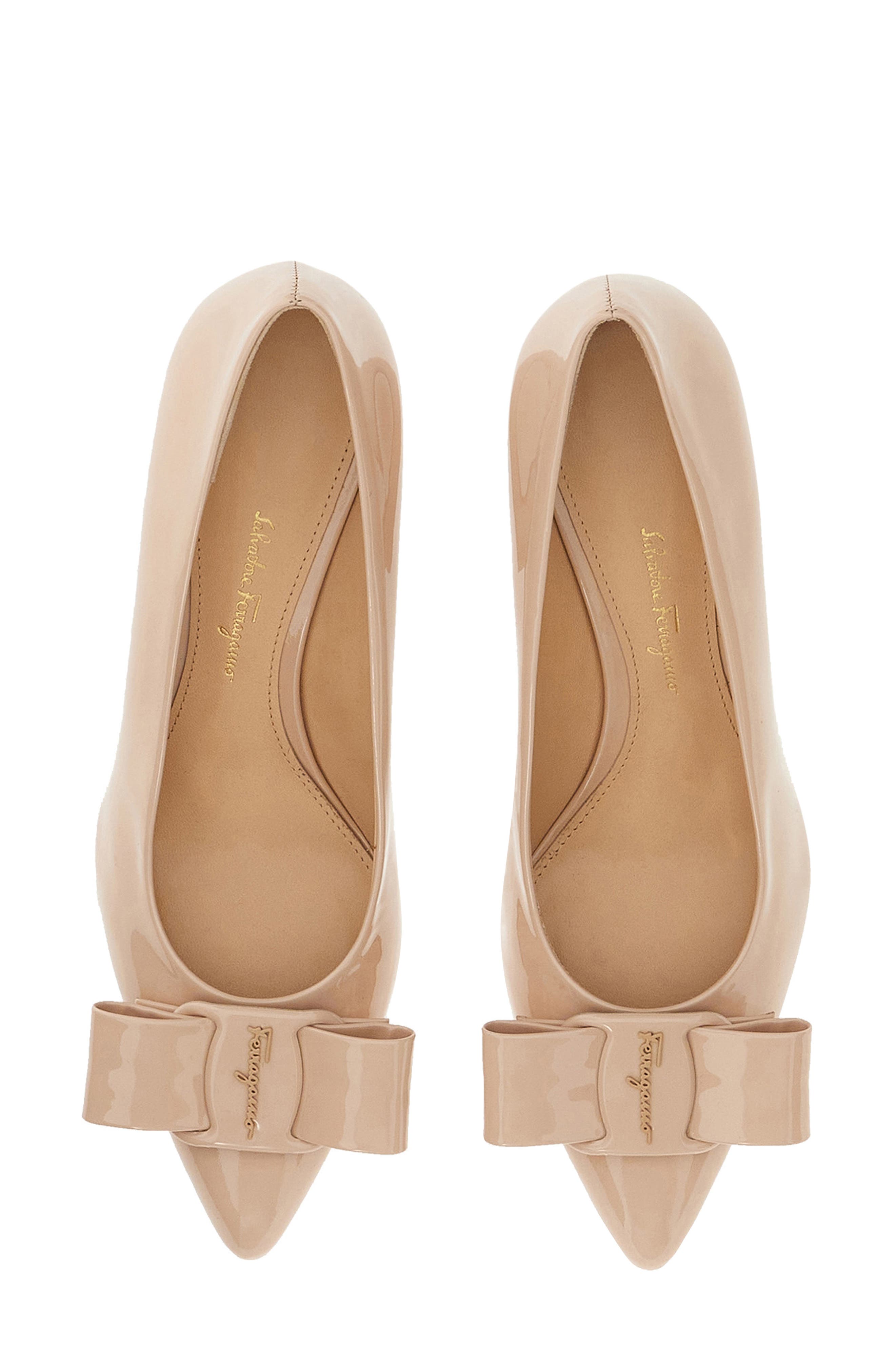 FERRAGAMO Viva Bow Pointed Toe Pump, Alternate, color, 
