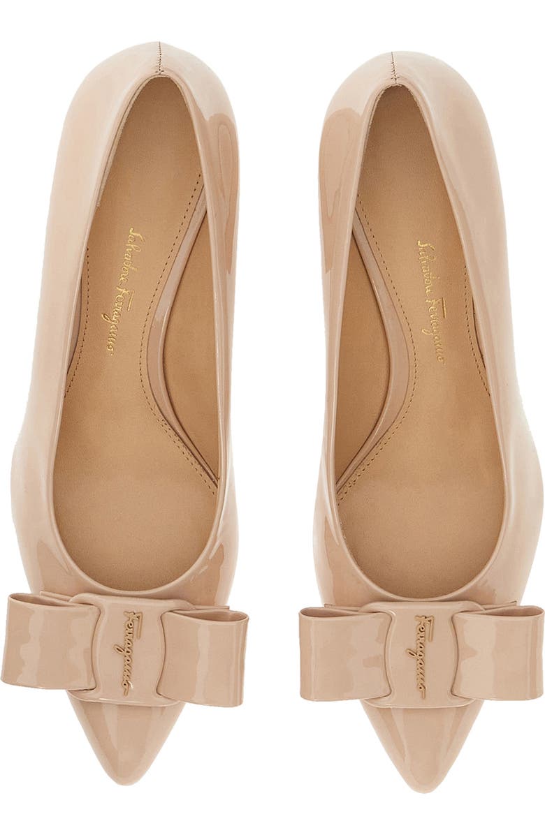 FERRAGAMO Viva Bow Pointed Toe Pump, Alternate, color,