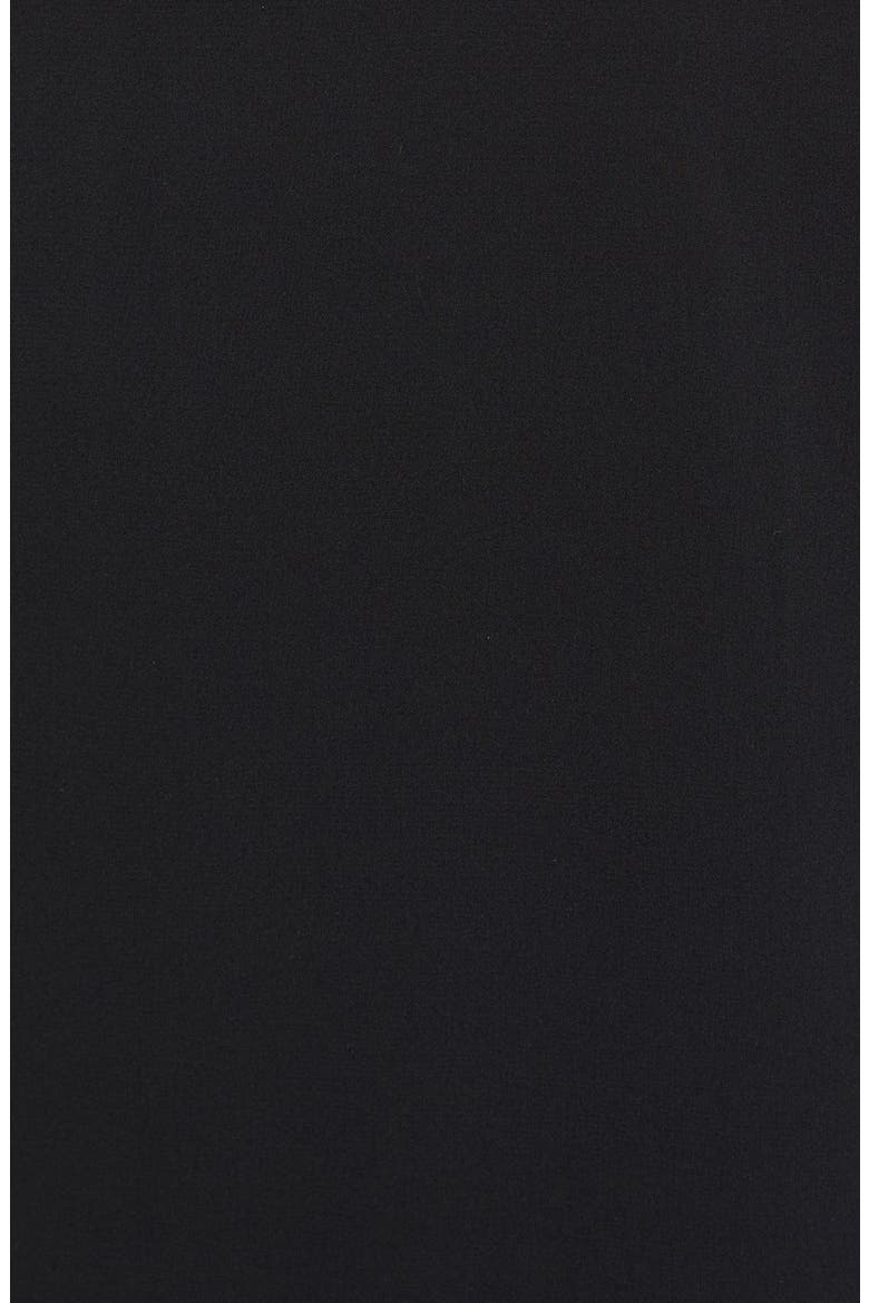 Fierra Stretch Silk Slipdress, Alternate, color, BLACK