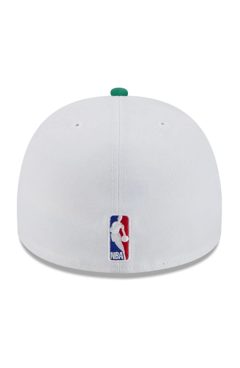 New Era Men's New Era White/Kelly Green Boston Celtics 2025 NBA Draft A-Frame 59FIFTY Fitted Hat, Alternate, color, White