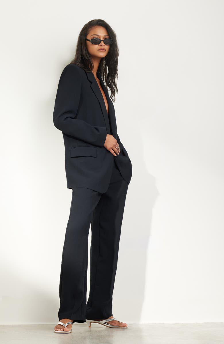 Open Edit The Curator Relaxed Blazer, Alternate, color, Black