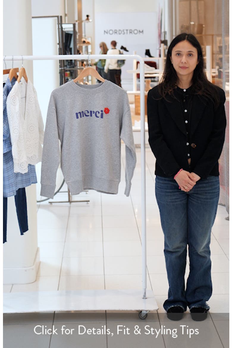 Merci Graphic Sweatshirt video