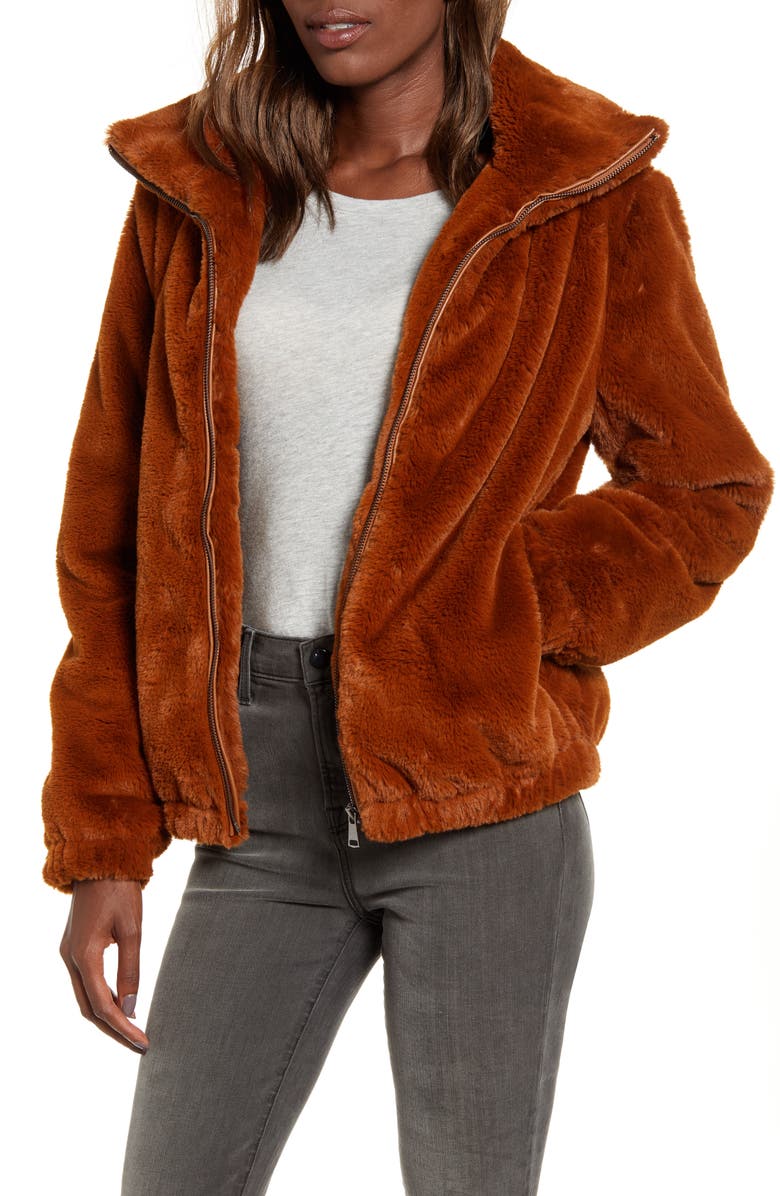 Splendid Olympia Faux Fur Jacket, Main, color, 