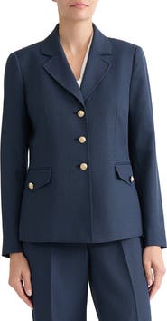 KASPER Houndstooth Microcheck Jacket