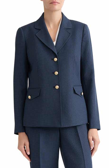 Houndstooth Microcheck Jacket