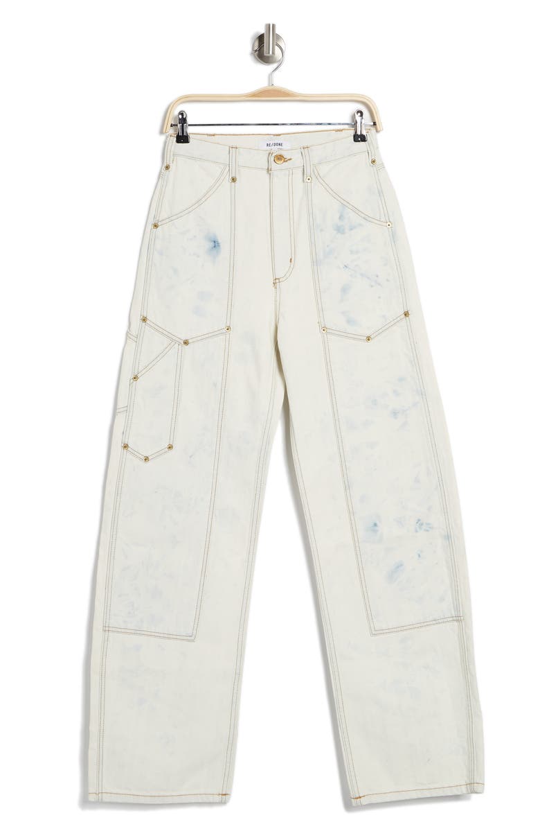 Re/Done High Waist Workwear Jeans, Alternate, color, 
