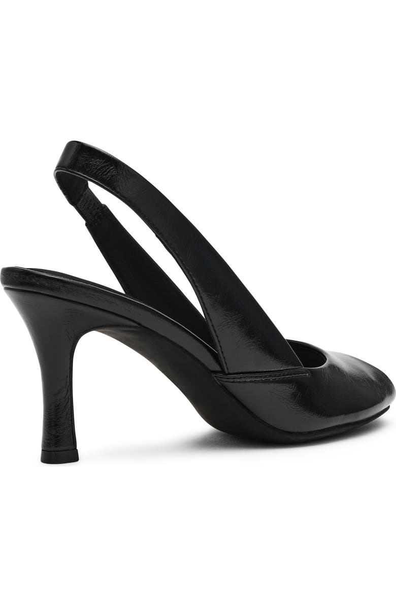 Anne Klein Jovi Slingback Peep Toe Pump, Alternate, color, Black Crinkle