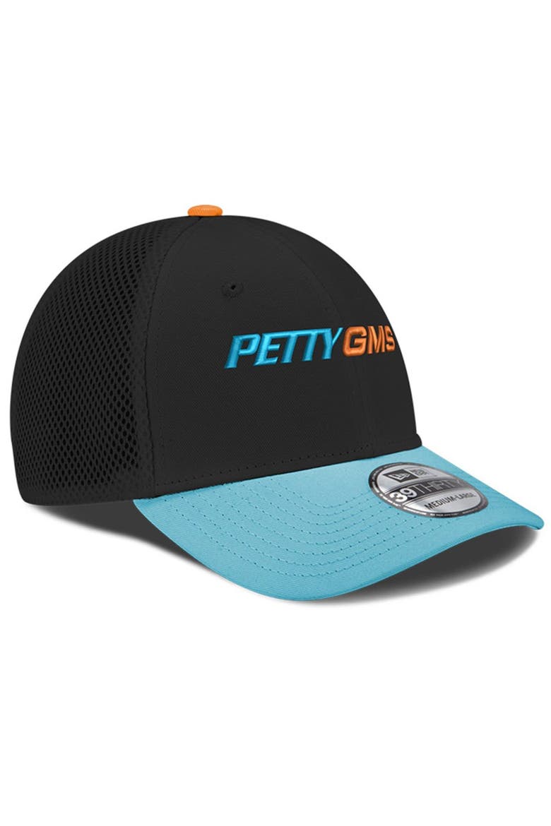 Men's New Era Black Petty GMS Motorsports NEO 39THIRTY Flex Hat, Alternate, color, Black
