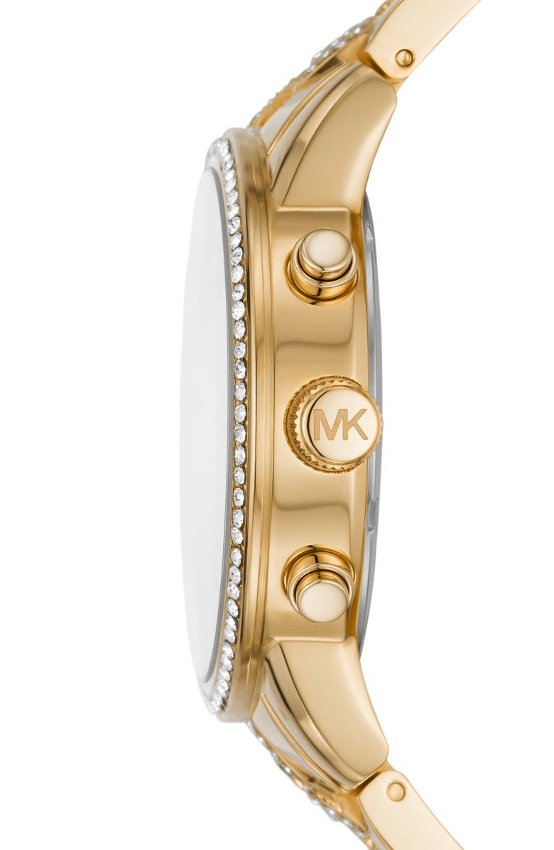 Michael Kors Ritz Pavé Chain Chronograph Bracelet Watch, 41mm, Alternate, color, 