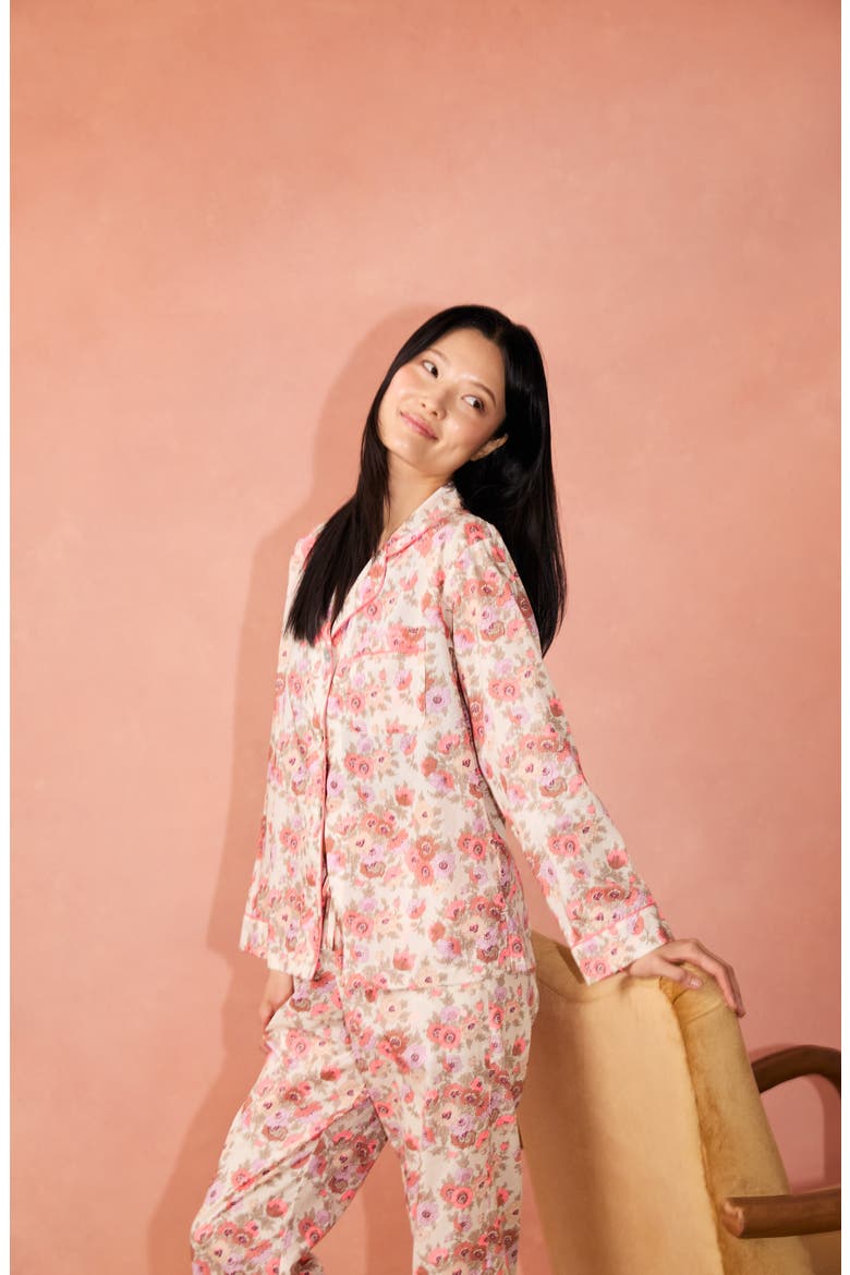 Cotton Lawn Pajamas, Alternate, color, MADELEINE