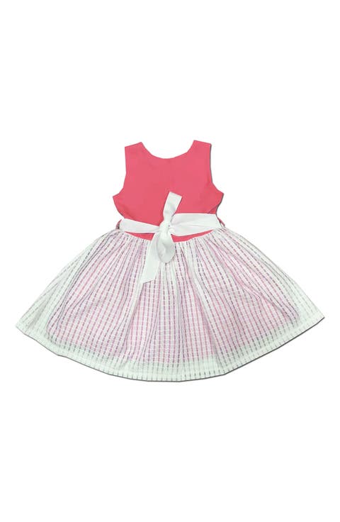 Kids' Gingham Coral Dress (Toddler, Little Kid & Big Kid)