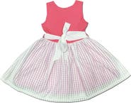 JOE-ELLA Kids' Gingham Coral Dress