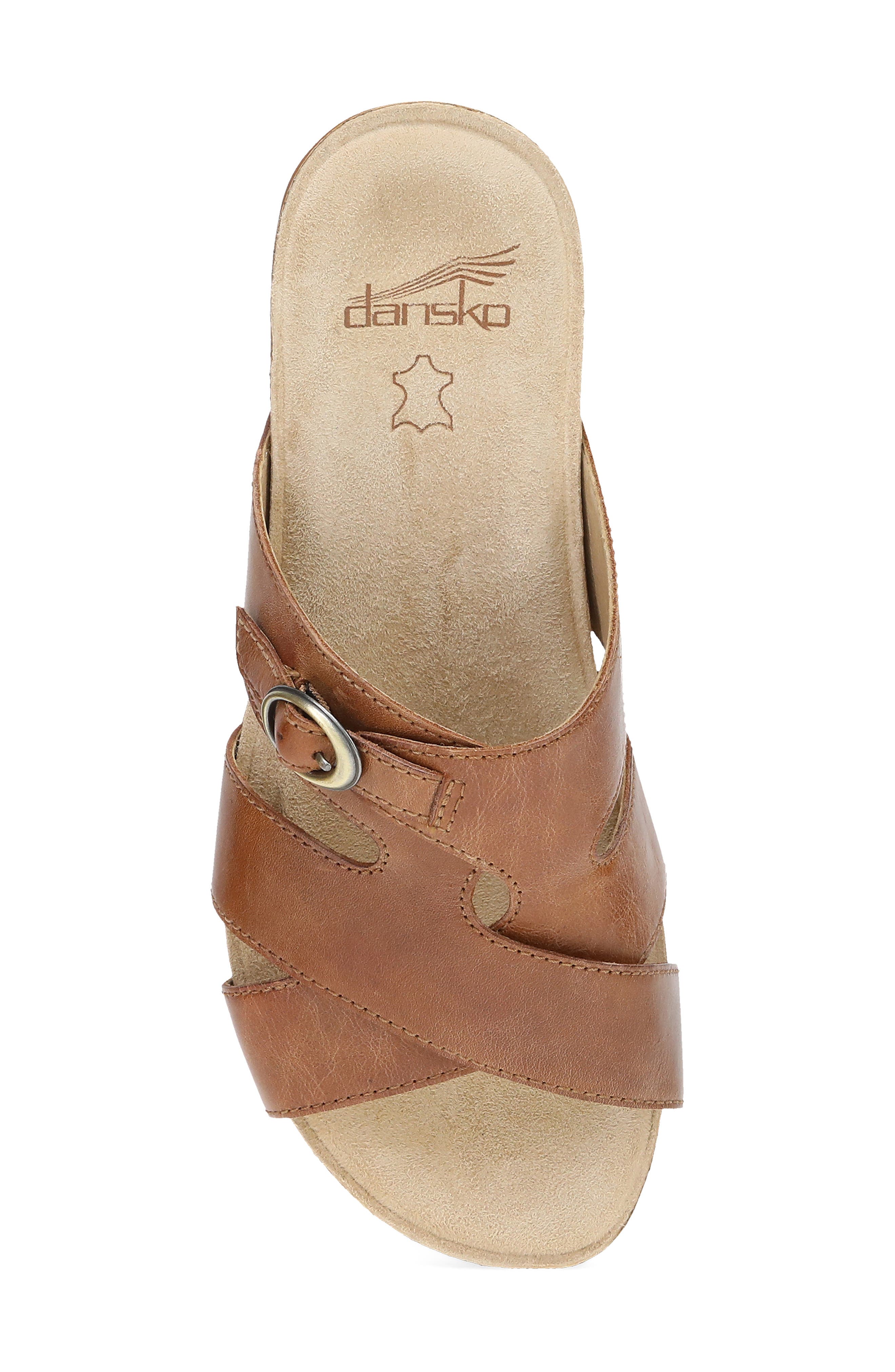 Dansko Regan Slide Sandal, Alternate, color, Toffee