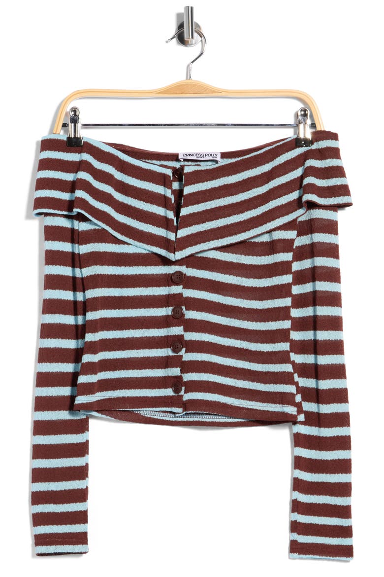 Raelena Off Shoulder Long Sleeve Top, Main, color, MULTI