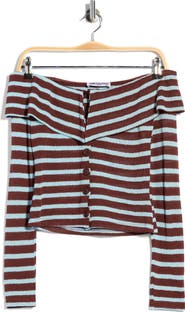 Princess Polly Raelena Off Shoulder Long Sleeve Top