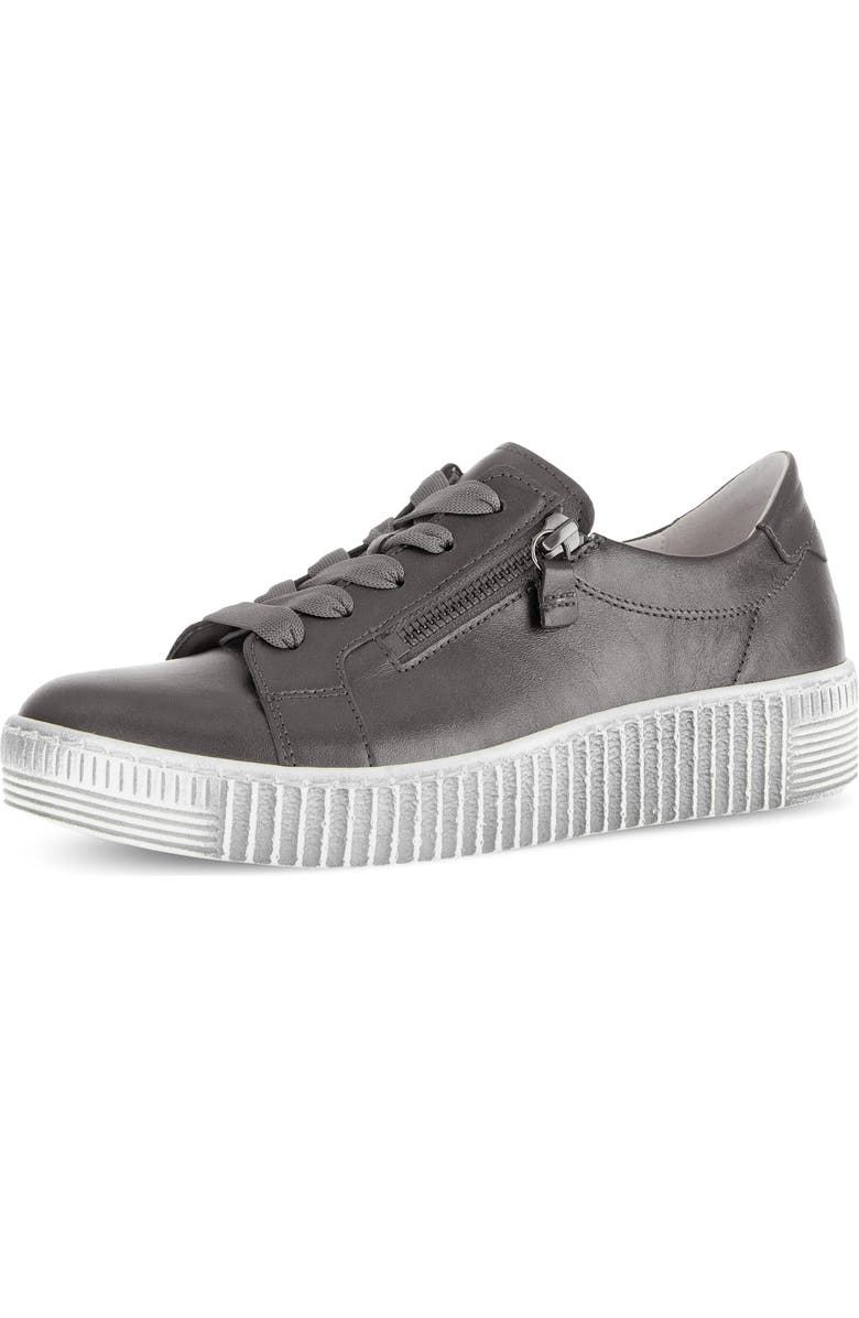 Gabor Low Top Sneaker, Main, color, Antik Silver
