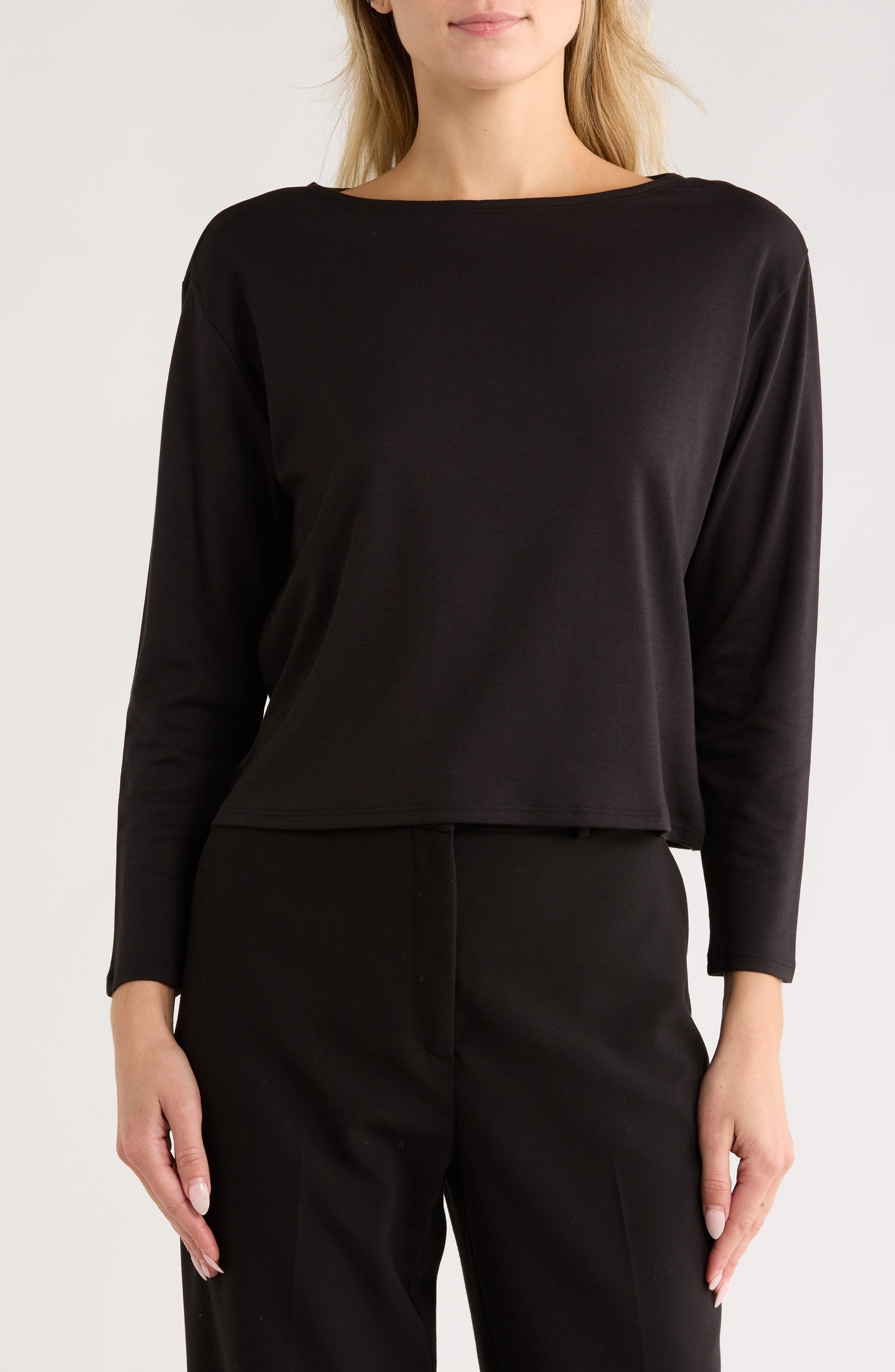 Theory Boat Neck Knit Top
