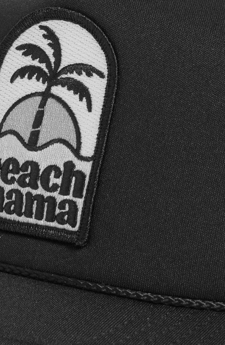 Local Beach Beach Mama Patch Trucker Hat, Alternate, color, Black