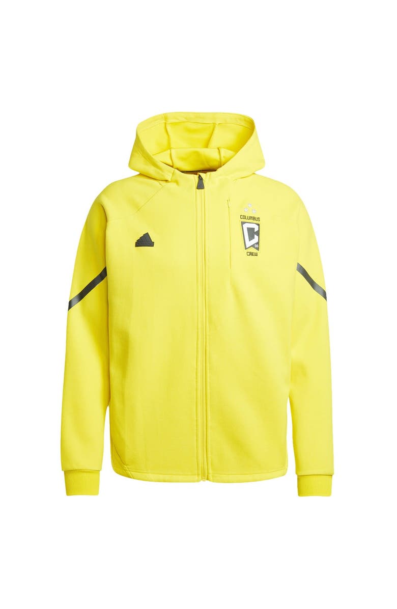 adidas Men's adidas Gold Columbus Crew 2024 Anthem Travel Raglan Sleeve Full-Zip Jacket, Alternate, color, 