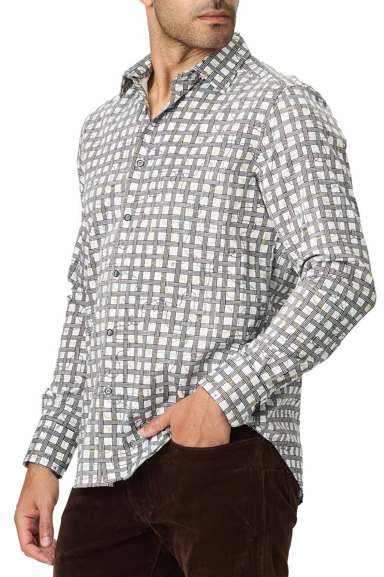 Sanger Long Sleeve Button-Up Shirt, Alternate, color, MULTI
