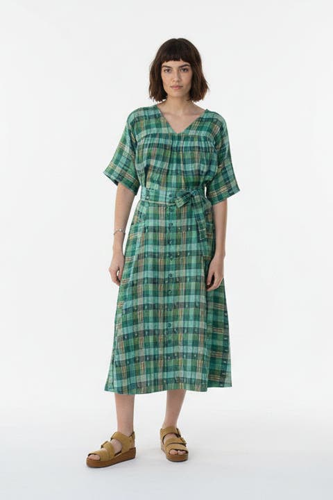 Gertie Skirt Button Front Midi Skirt