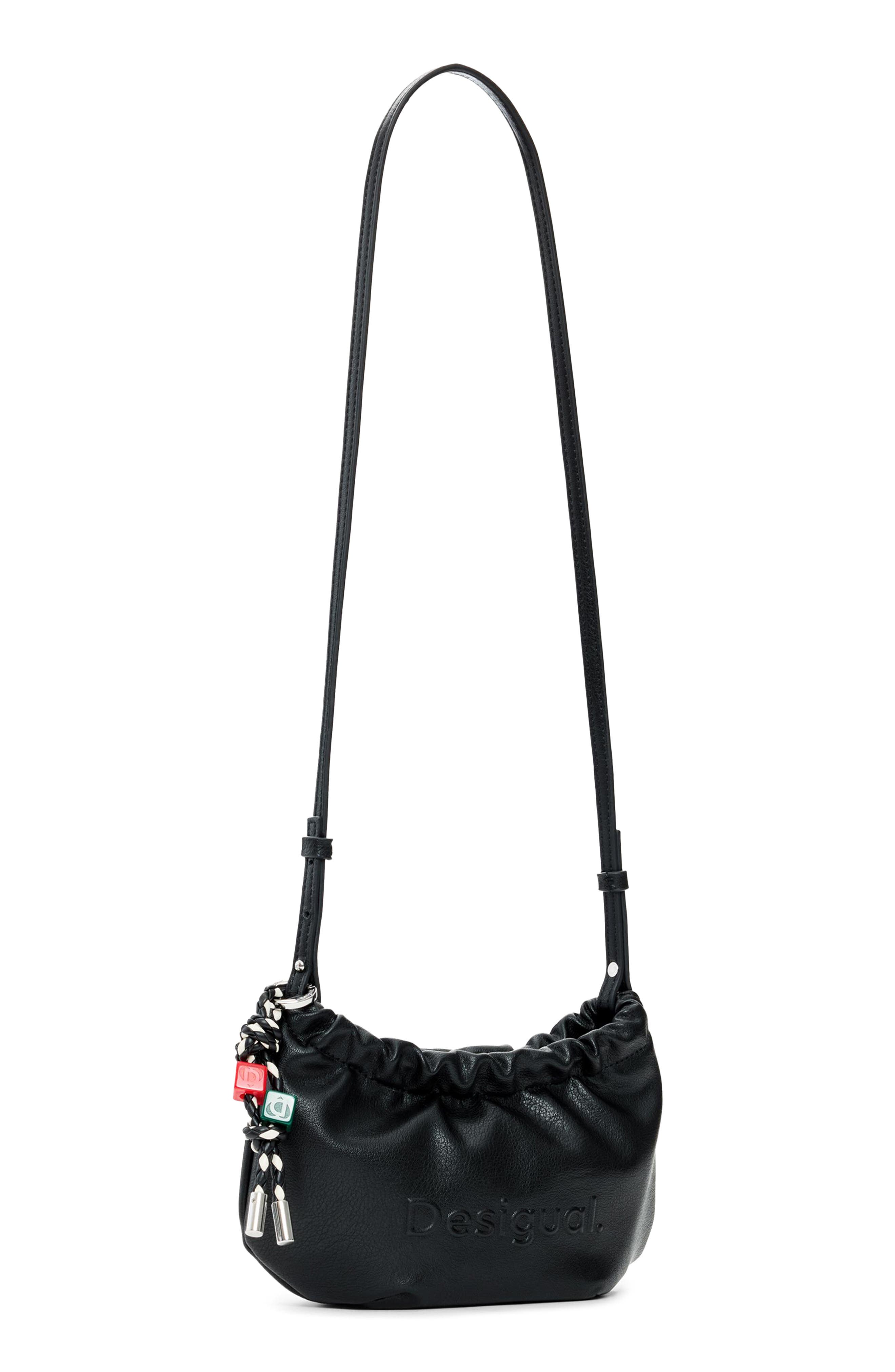 Desigual Logo Embossed Shoulder Bag, Alternate, color, 