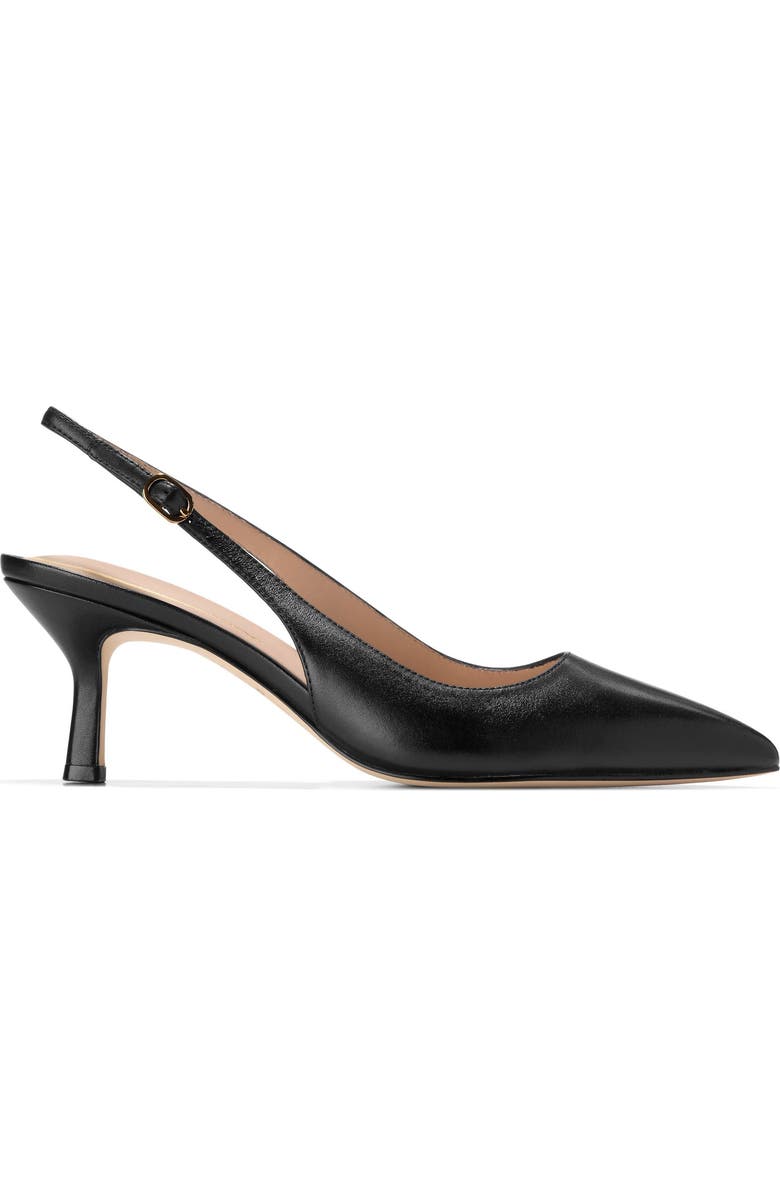 Cole Haan Hansell Slingback Pointed Toe Pump, Alternate, color, Black Leather