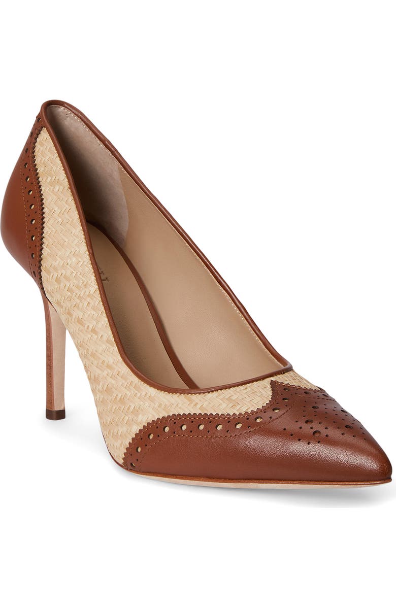 Ralph Lauren Lynden Pump, Main, color, Natural/ Lauren Tan
