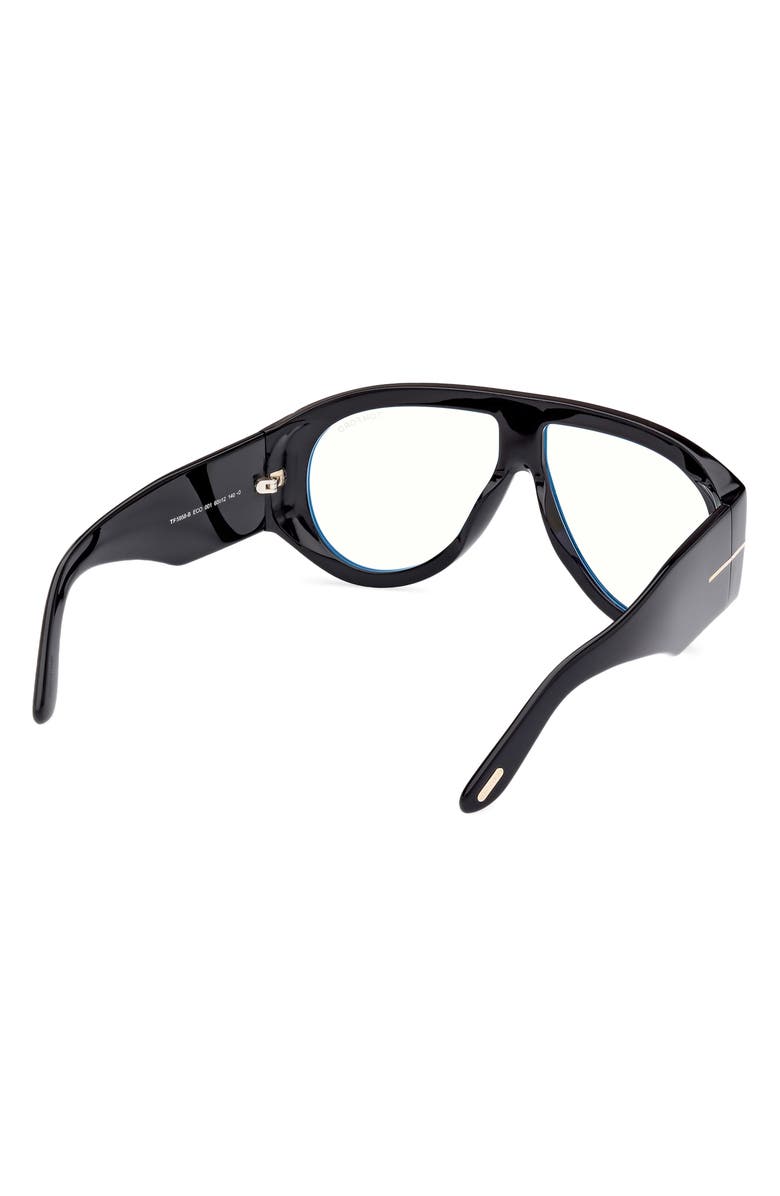 TOM FORD 60mm Pilot Blue Light Blocking Glasses, Alternate, color, 