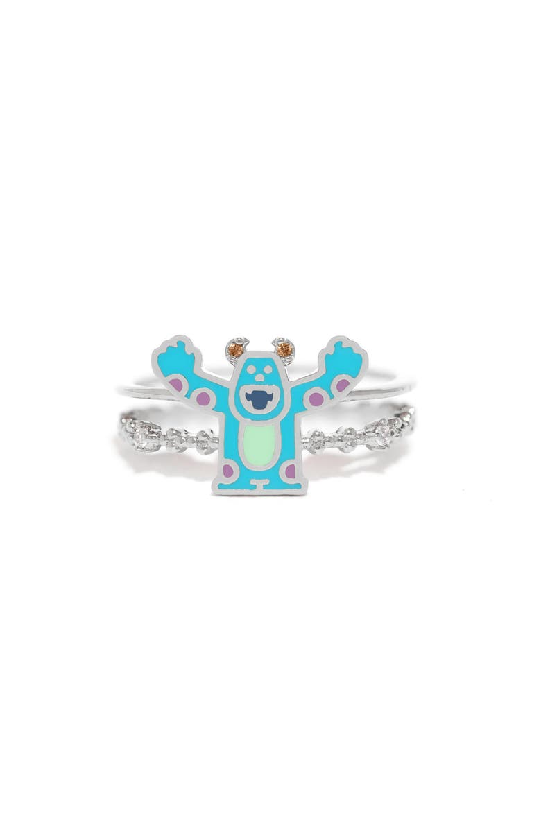 Girls Crew x Disney<sup
®</sup
 Pixar Monsters, Inc. Sulley Ring, Main, color, Silver