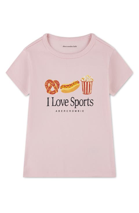 Kids' I Love Sports Rib Graphic T-Shirt (Little Kid & Big Kid)