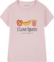 abercrombie kids Kids' I Love Sports Rib Graphic T-Shirt