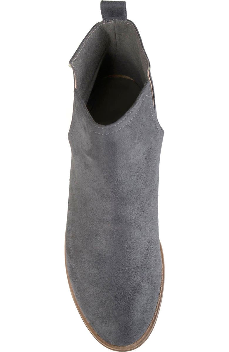 Journee Collection JOURNEE Rimi Split Side Bootie, Alternate, color, Grey