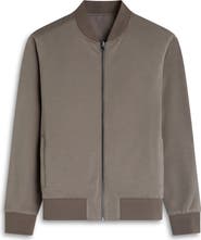 Bugatchi Soft Touch Knit Reversible Bomber Jacket