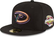 New Era Men's New Era Black Arizona Diamondbacks 2001 World Series Wool 59FIFTY Fitted Hat
