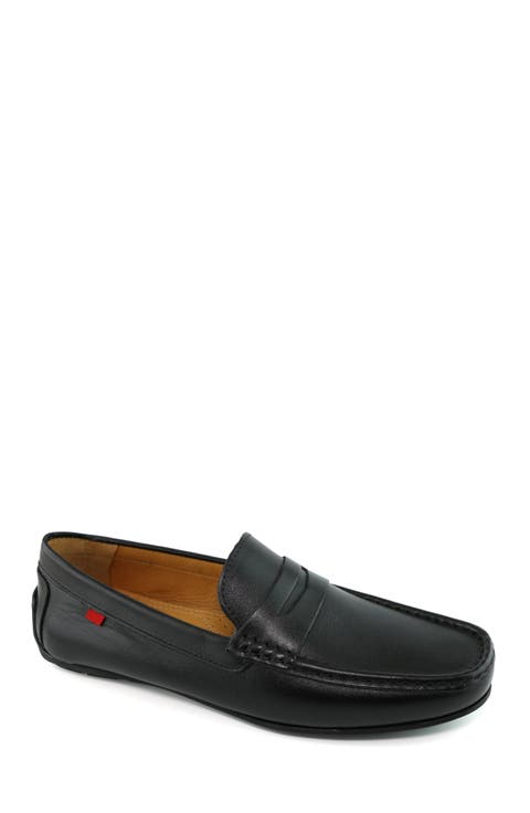 West Village Leather Slip On Penny Loafer