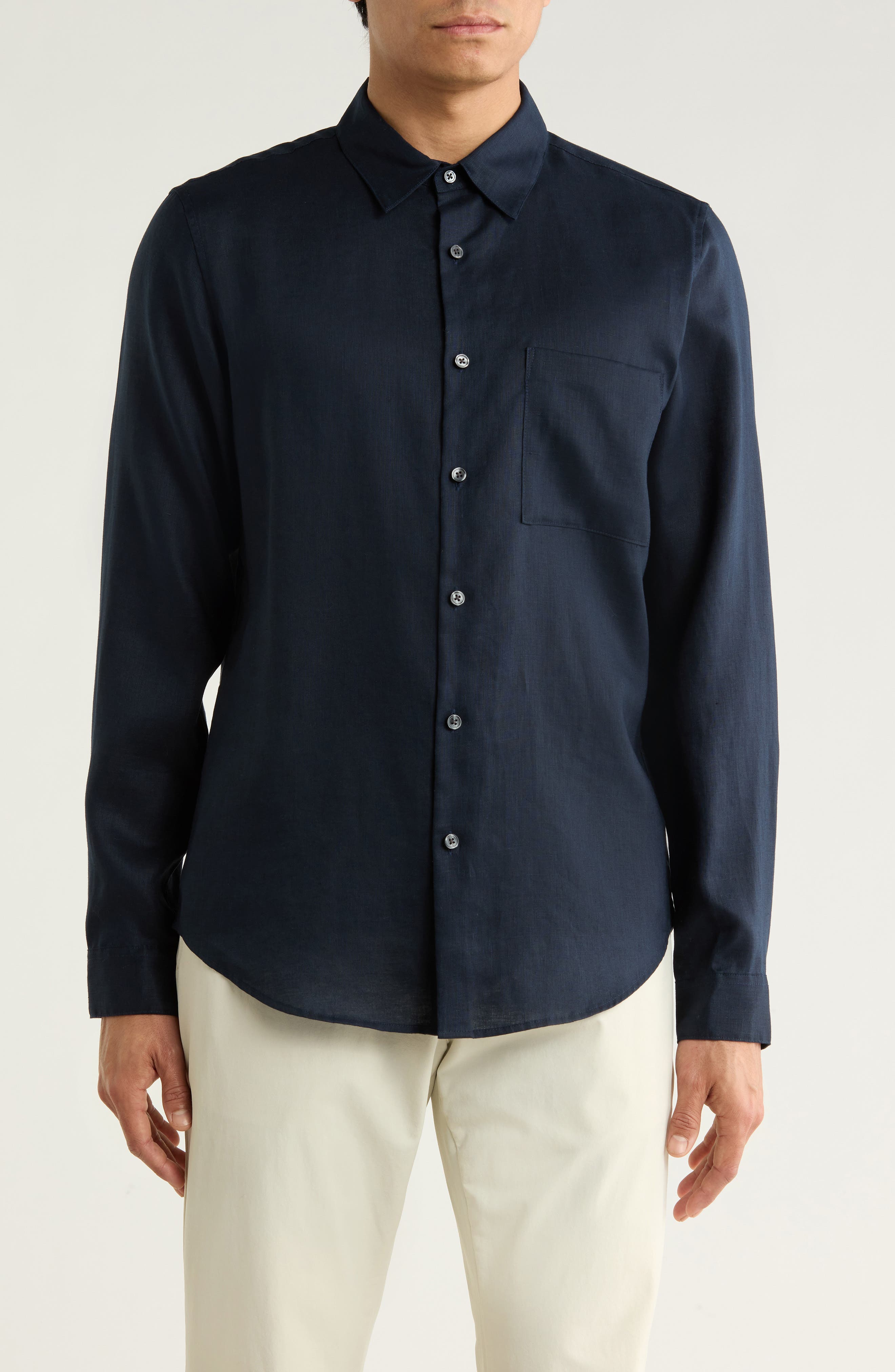 Irving Linen Button-Up Shirt - image 3
