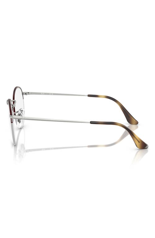RAY BAN RAY-BAN 51MM ROUND OPTICAL GLASSES