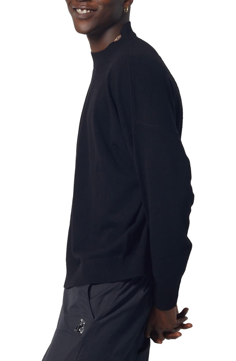 MAGNLENS Los Feliz MLS Oversize Wool Blend Crewneck Sweater, Alternate, color,