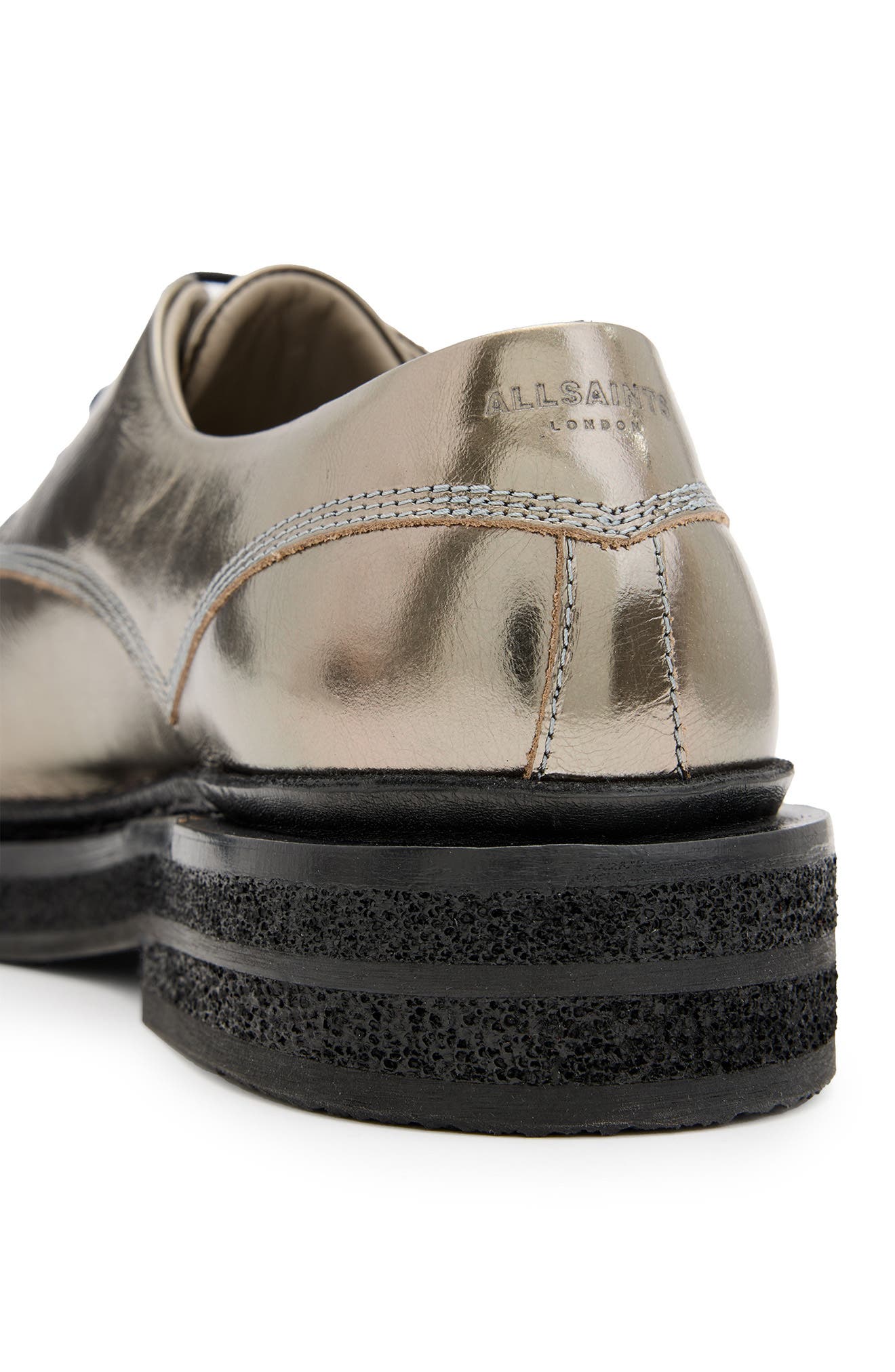 AllSaints Escher Plain Toe Derby, Alternate, color, 