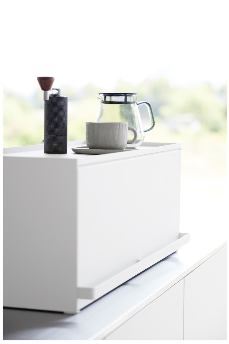 Open-Back Countertop Storage Rack, Alternate, color, WHITE